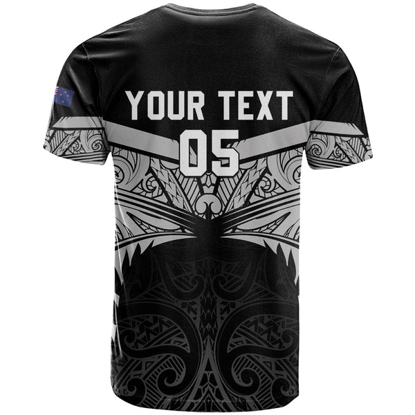 (Custom Text And Number) New Zealand Cricket Women Casual Shirt Black Cap Sporty Style No2 LT9 main image 0