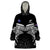 Custom New Zealand Cricket Wearable Blanket Hoodie Go Champions World Cup 2024 With Maori Pattern