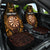 Personalised New Zealand Darts Car Seat Cover Gold Dart Board Maori Pattern