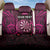 Personalised New Zealand Darts Back Car Seat Cover Pink Dart Board Maori Pattern