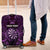 Personalised New Zealand Darts Luggage Cover Purple Dart Board Maori Pattern