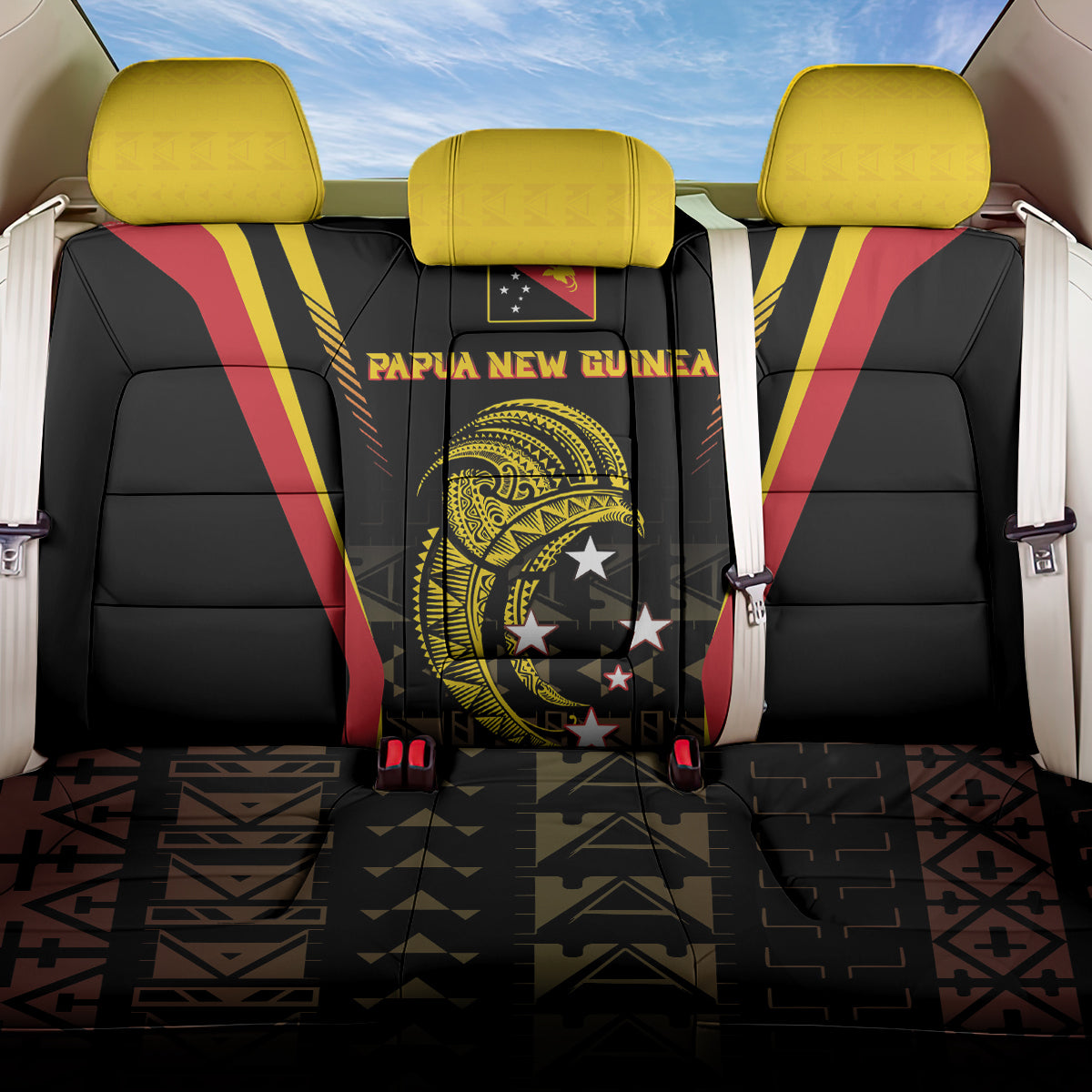 Papua New Guinea Cricket Back Car Seat Cover 2024 World Cup