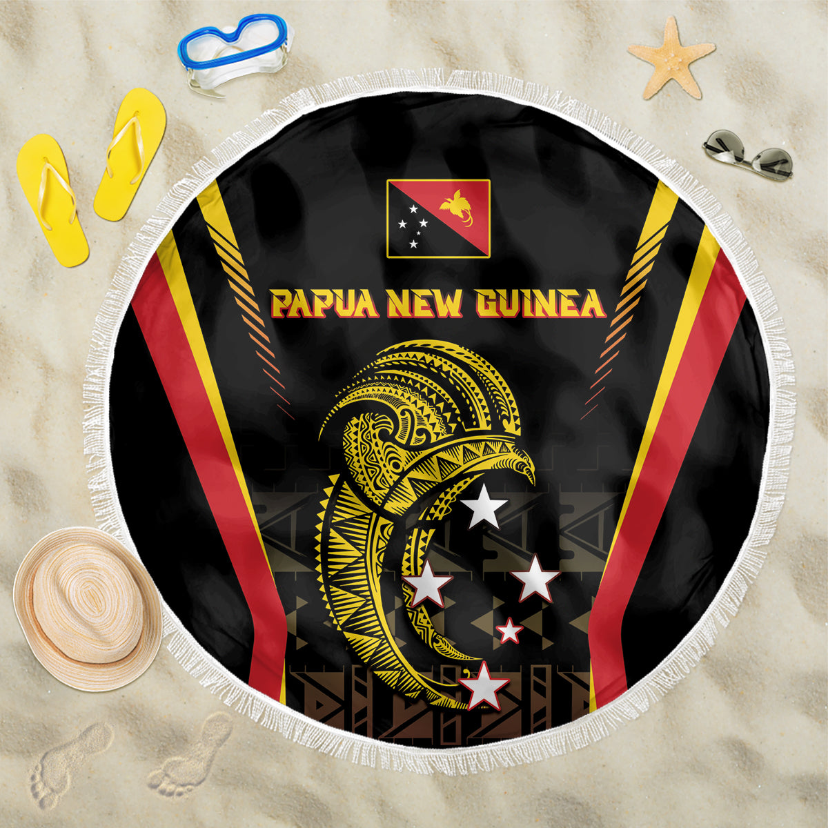 Papua New Guinea Cricket Beach Blanket 2024 World Cup