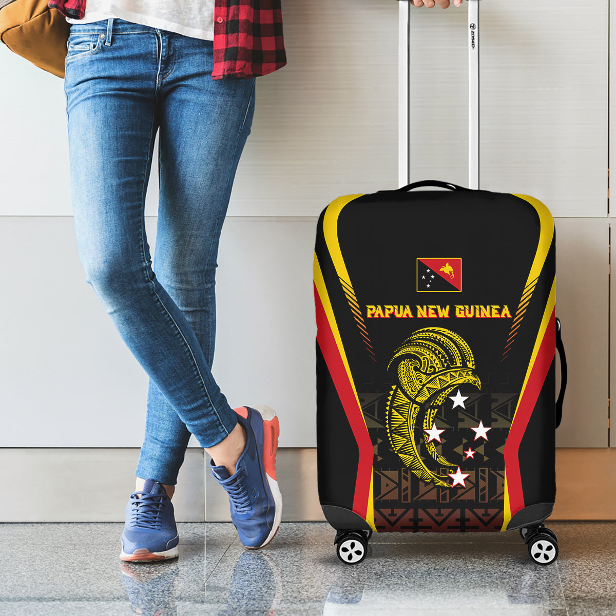 Papua New Guinea Cricket Luggage Cover 2024 World Cup LT05 - Polynesian Pride