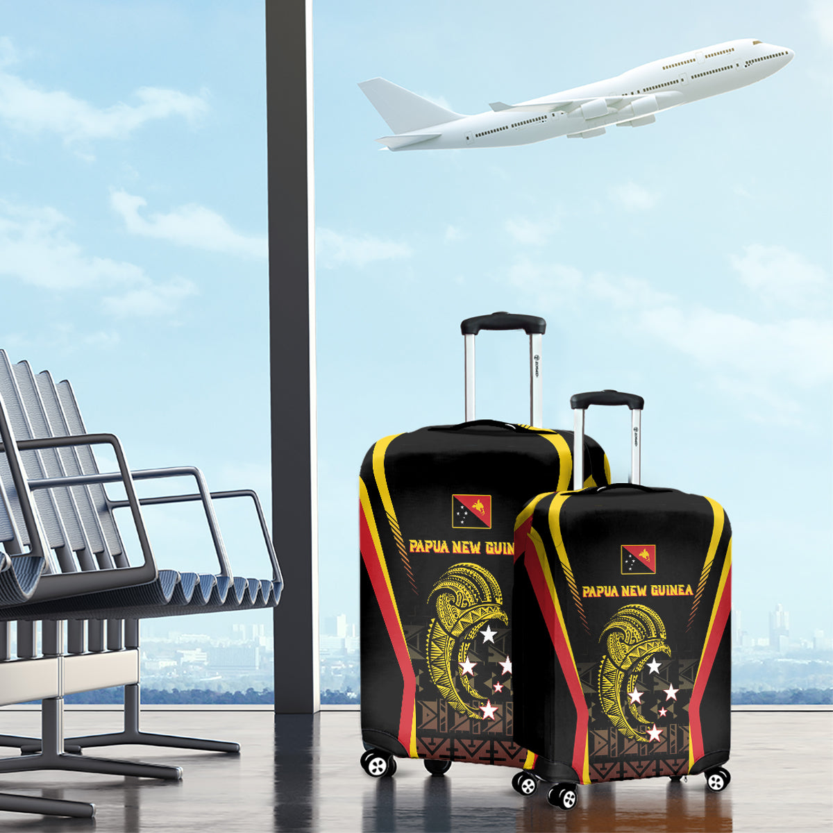 Papua New Guinea Cricket Luggage Cover 2024 World Cup LT05 - Polynesian Pride