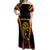 Custom Papua New Guinea Cricket Off Shoulder Maxi Dress 2024 World Cup