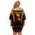 Custom Papua New Guinea Cricket Off Shoulder Short Dress 2024 World Cup