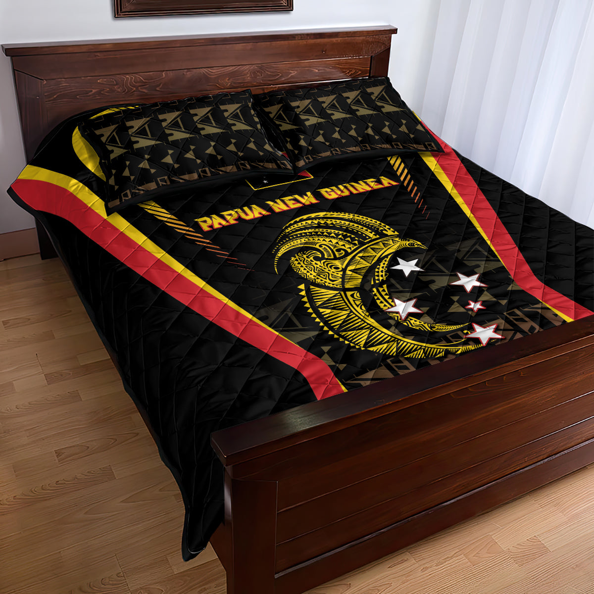 Papua New Guinea Cricket Quilt Bed Set 2024 World Cup