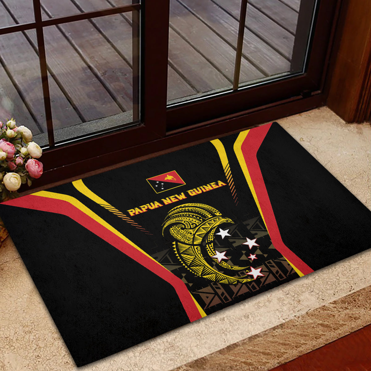 Papua New Guinea Cricket Rubber Doormat 2024 World Cup