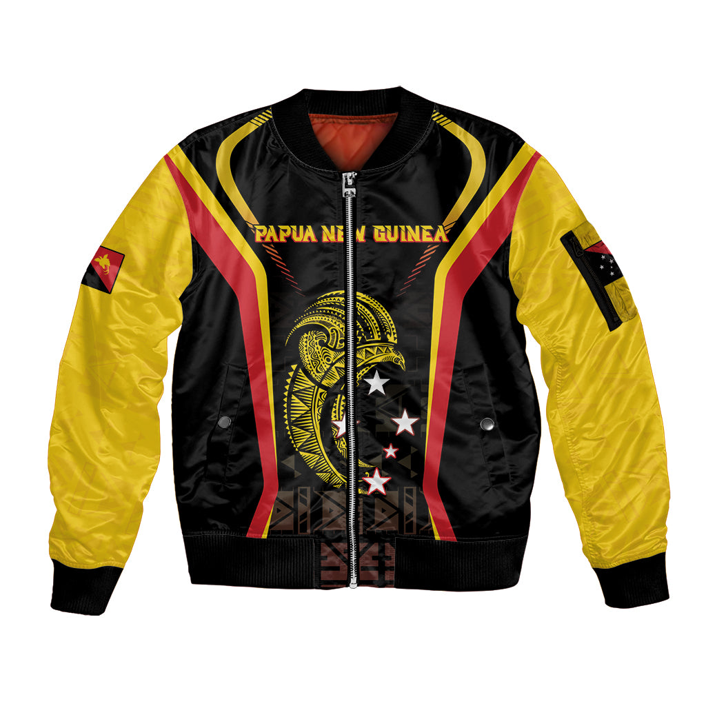 Custom Papua New Guinea Cricket Sleeve Zip Bomber Jacket 2024 World Cup