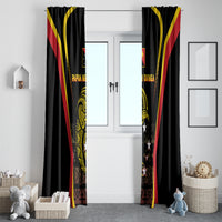 Papua New Guinea Cricket Window Curtain 2024 World Cup LT05 - Polynesian Pride
