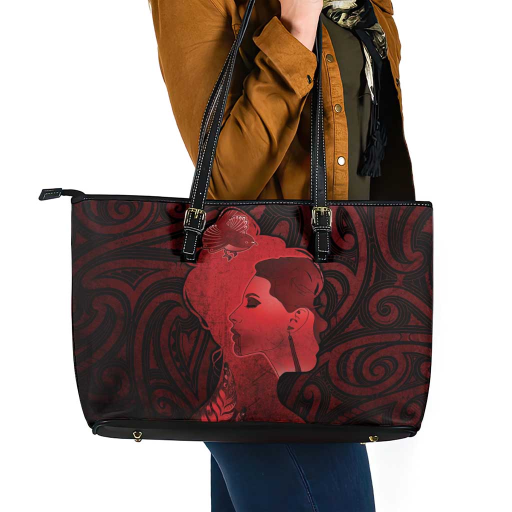 Aotearoa Mana Wahine Leather Tote Bag The Spiritual Power Of Women