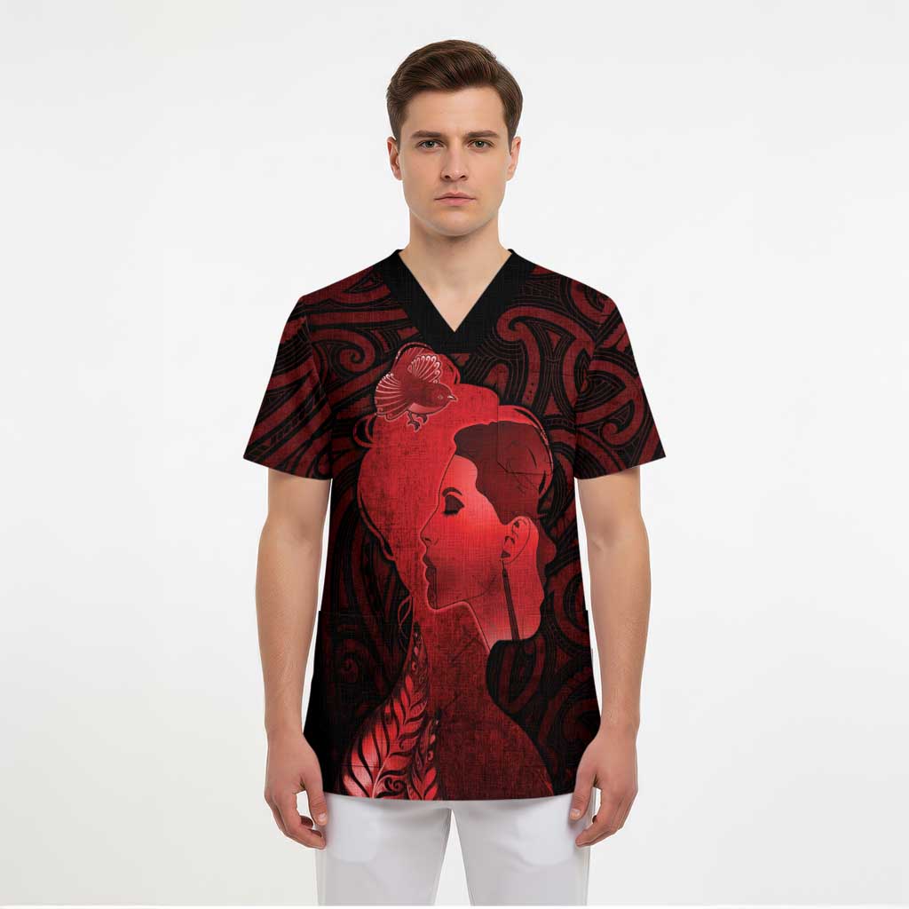 Aotearoa Mana Wahine Scrub Top The Spiritual Power Of Women - Polynesian Pride