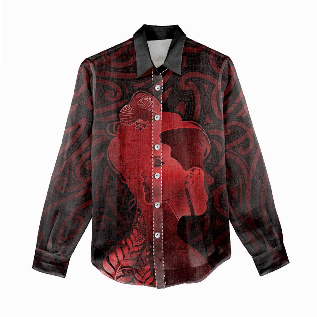 Aotearoa Mana Wahine Women Casual Shirt The Spiritual Power Of Women