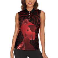 Aotearoa Mana Wahine Women Sleeveless Polo Shirt The Spiritual Power Of Women