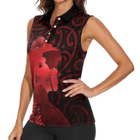 Aotearoa Mana Wahine Women Sleeveless Polo Shirt The Spiritual Power Of Women
