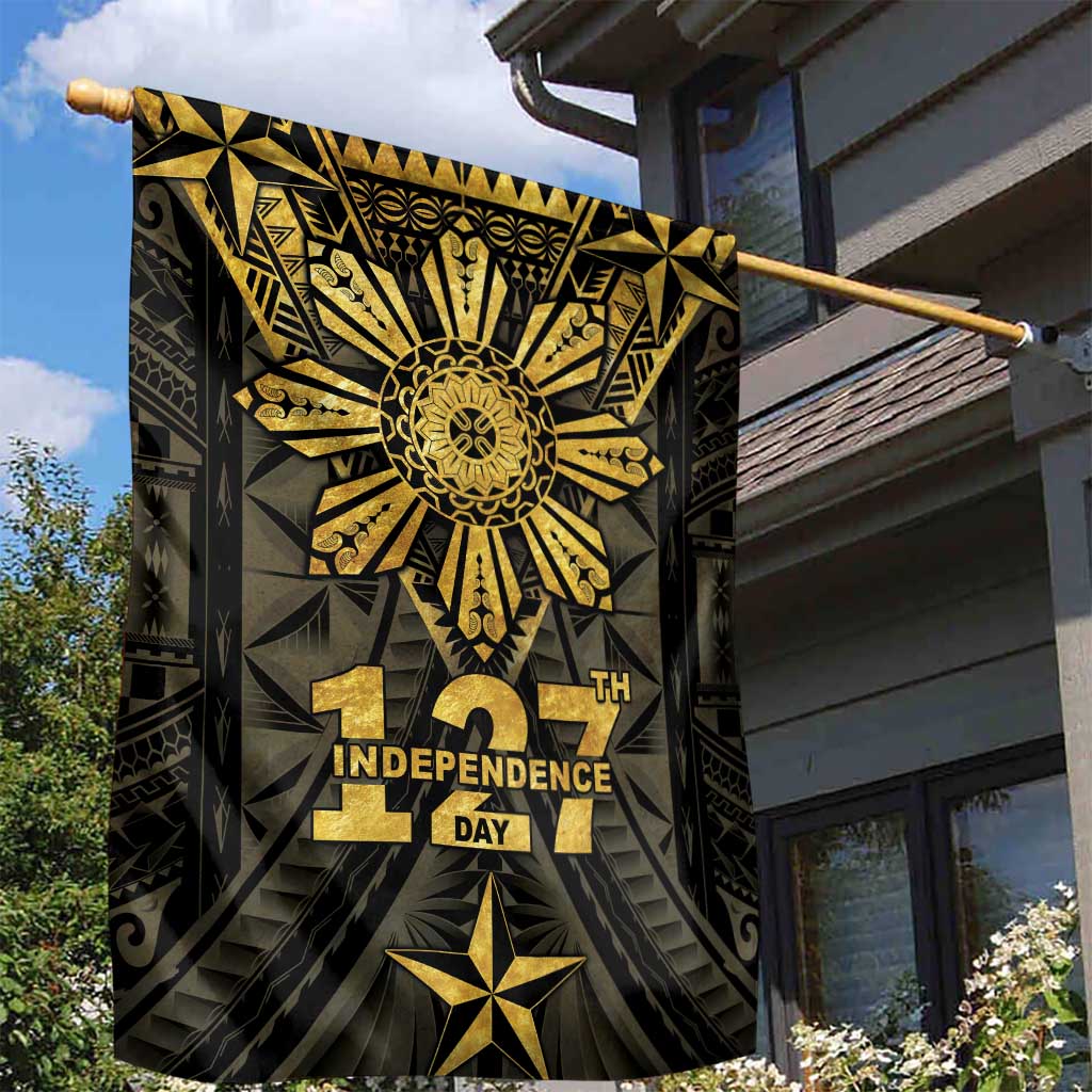Philippines Independence Day Garden Flag Filipinos Sun Star Tribal LT05 - Polynesian Pride