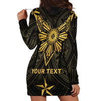 Personalised Philippines Independence Day Hoodie Dress Filipinos Sun Star Tribal