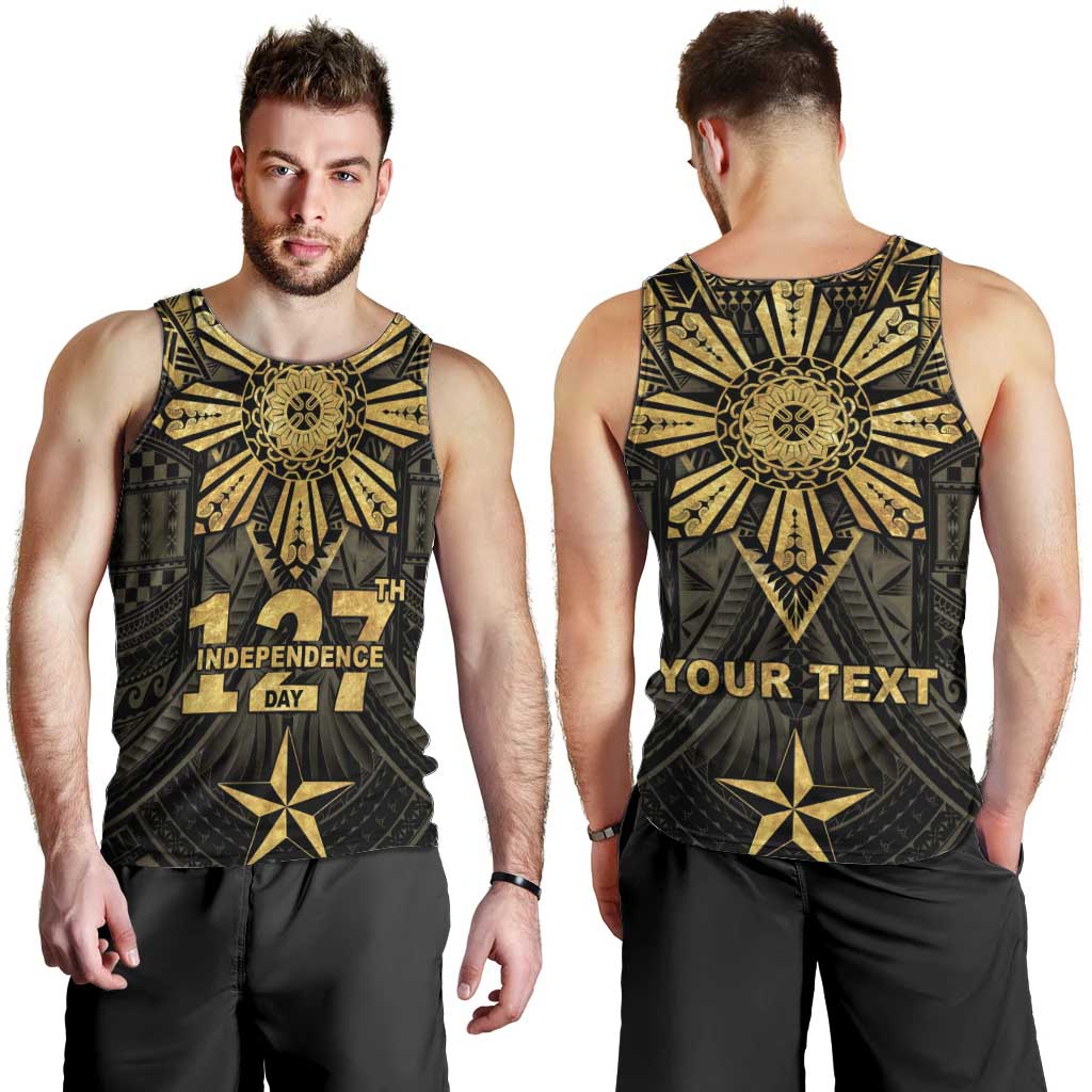 Personalised Philippines Independence Day Men Tank Top Filipinos Sun Star Tribal