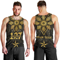 Personalised Philippines Independence Day Men Tank Top Filipinos Sun Star Tribal