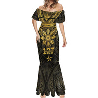 Personalised Philippines Independence Day Mermaid Dress Filipinos Sun Star Tribal