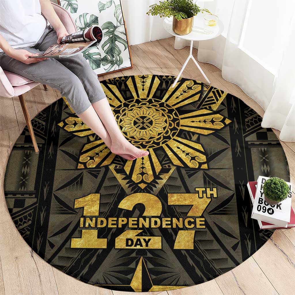 Philippines Independence Day Round Carpet Filipinos Sun Star Tribal