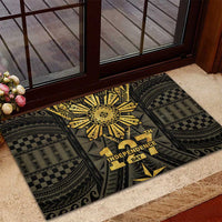 Philippines Independence Day Rubber Doormat Filipinos Sun Star Tribal