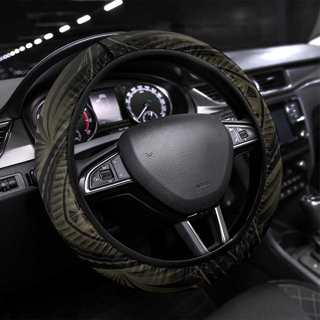 Philippines Independence Day Steering Wheel Cover Filipinos Sun Star Tribal LT05 Universal Fit Gold - Polynesian Pride