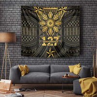 Philippines Independence Day Tapestry Filipinos Sun Star Tribal LT05 Gold - Polynesian Pride