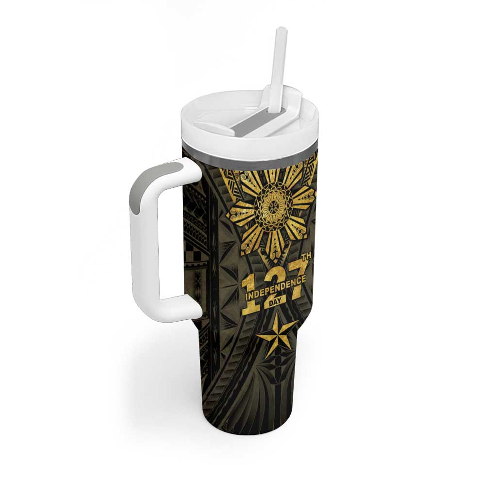 Personalised Philippines Independence Day Tumbler With Handle Filipinos Sun Star Tribal