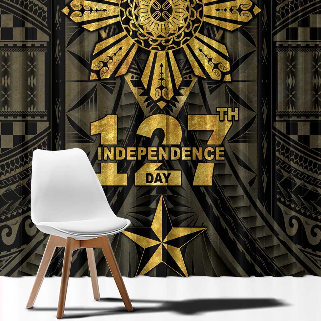 Philippines Independence Day Window Curtain Filipinos Sun Star Tribal