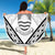 Kiribati Gospel Day Beach Blanket Coat Of Arms Polynesian Pattern