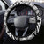 Kiribati Gospel Day Steering Wheel Cover Coat Of Arms Polynesian Pattern