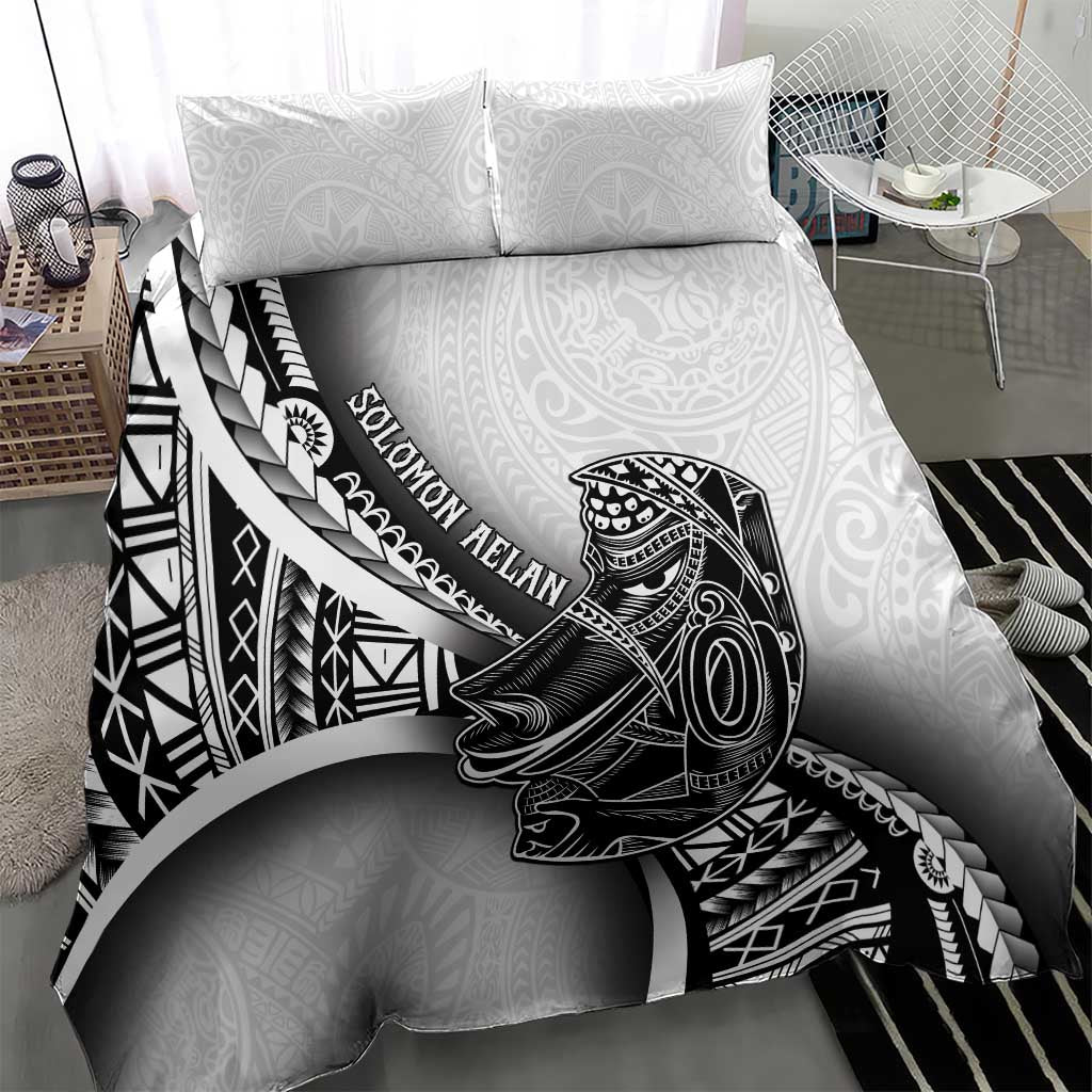 Solomon Islands Nguzunguzu Bedding Set Polynesian Tribal Pattern