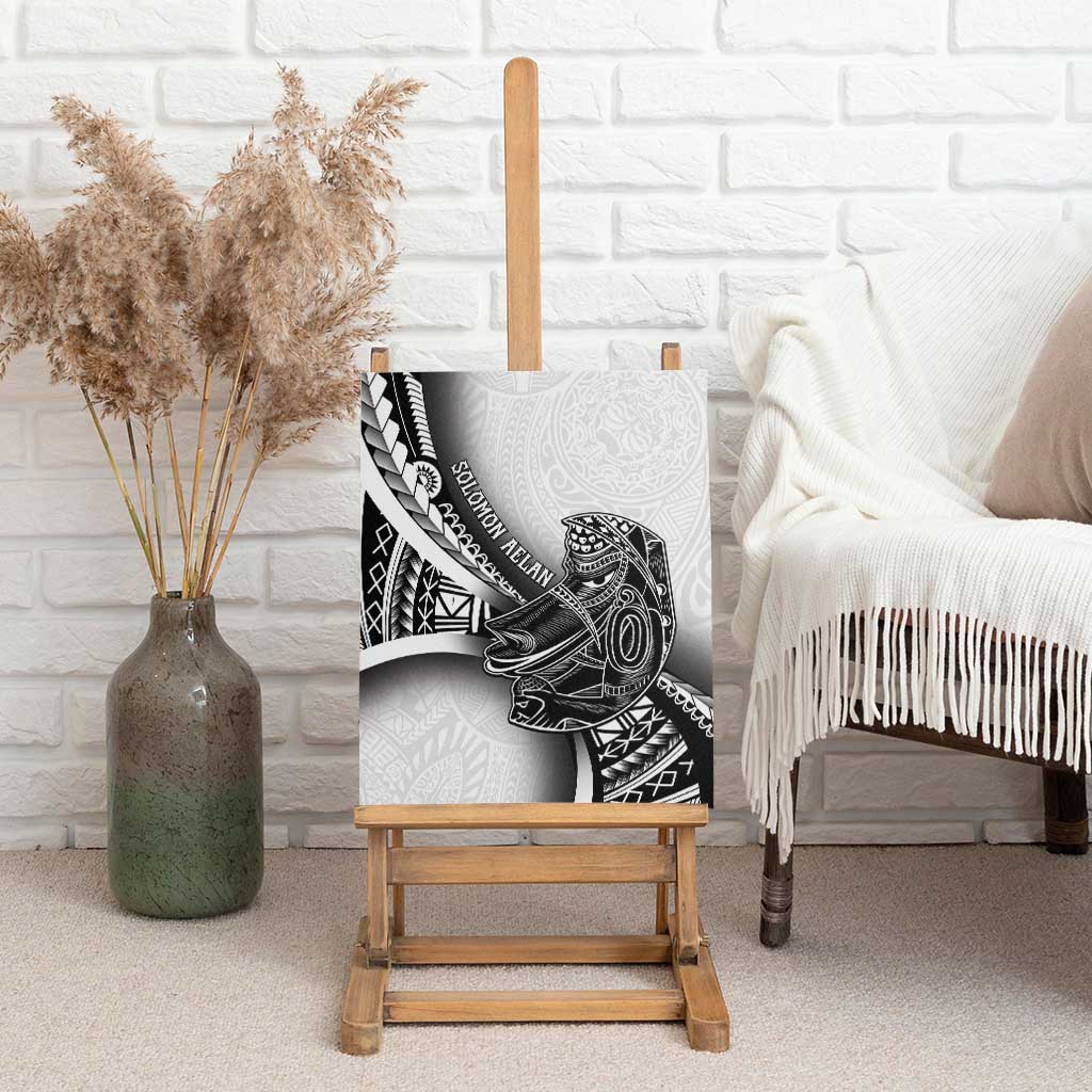 Solomon Islands Nguzunguzu Canvas Wall Art Polynesian Tribal Pattern