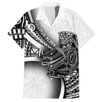 Solomon Islands Nguzunguzu Family Matching Long Sleeve Bodycon Dress and Hawaiian Shirt Polynesian Tribal Pattern