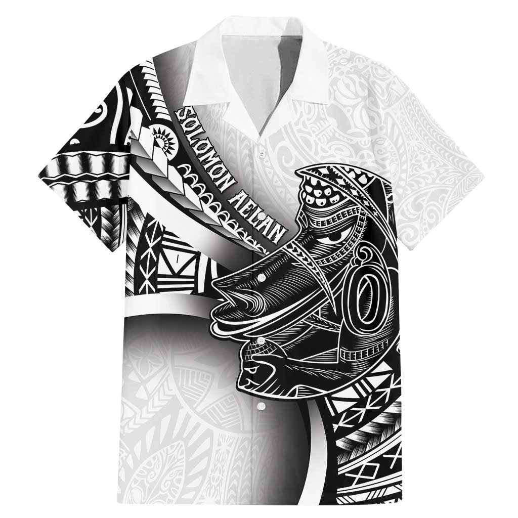 Solomon Islands Nguzunguzu Family Matching Mermaid Dress and Hawaiian Shirt Polynesian Tribal Pattern