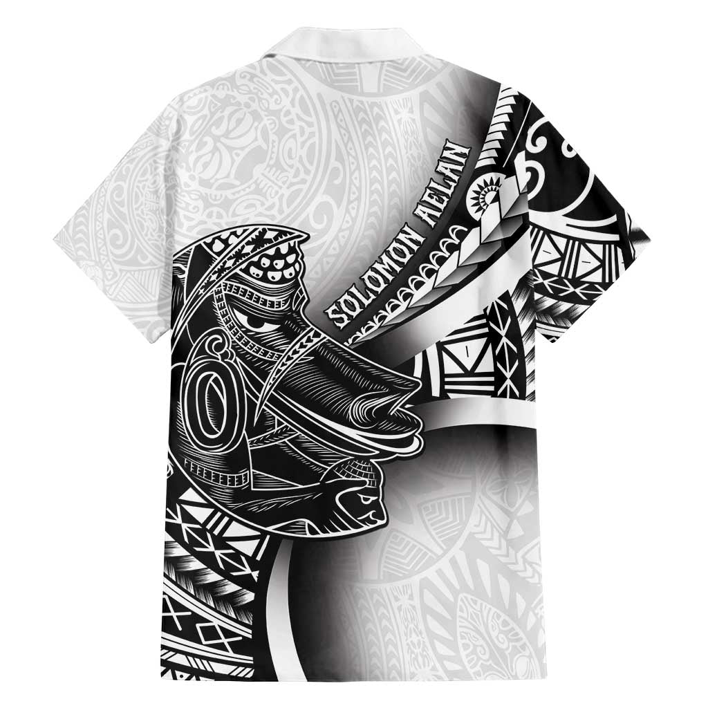 Solomon Islands Nguzunguzu Family Matching Off Shoulder Maxi Dress and Hawaiian Shirt Polynesian Tribal Pattern