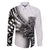 Solomon Islands Nguzunguzu Family Matching Off Shoulder Short Dress and Hawaiian Shirt Polynesian Tribal Pattern
