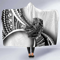 Solomon Islands Nguzunguzu Hooded Blanket Polynesian Tribal Pattern