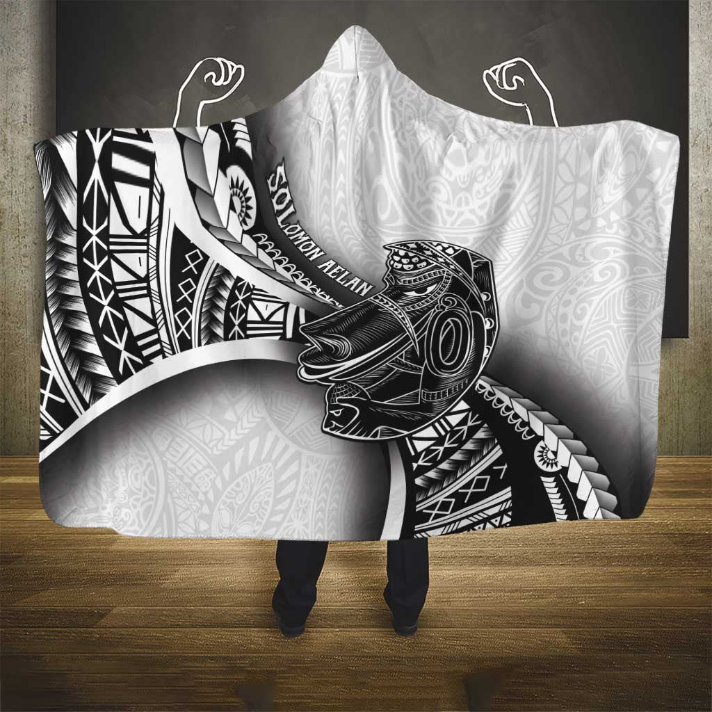 Solomon Islands Nguzunguzu Hooded Blanket Polynesian Tribal Pattern