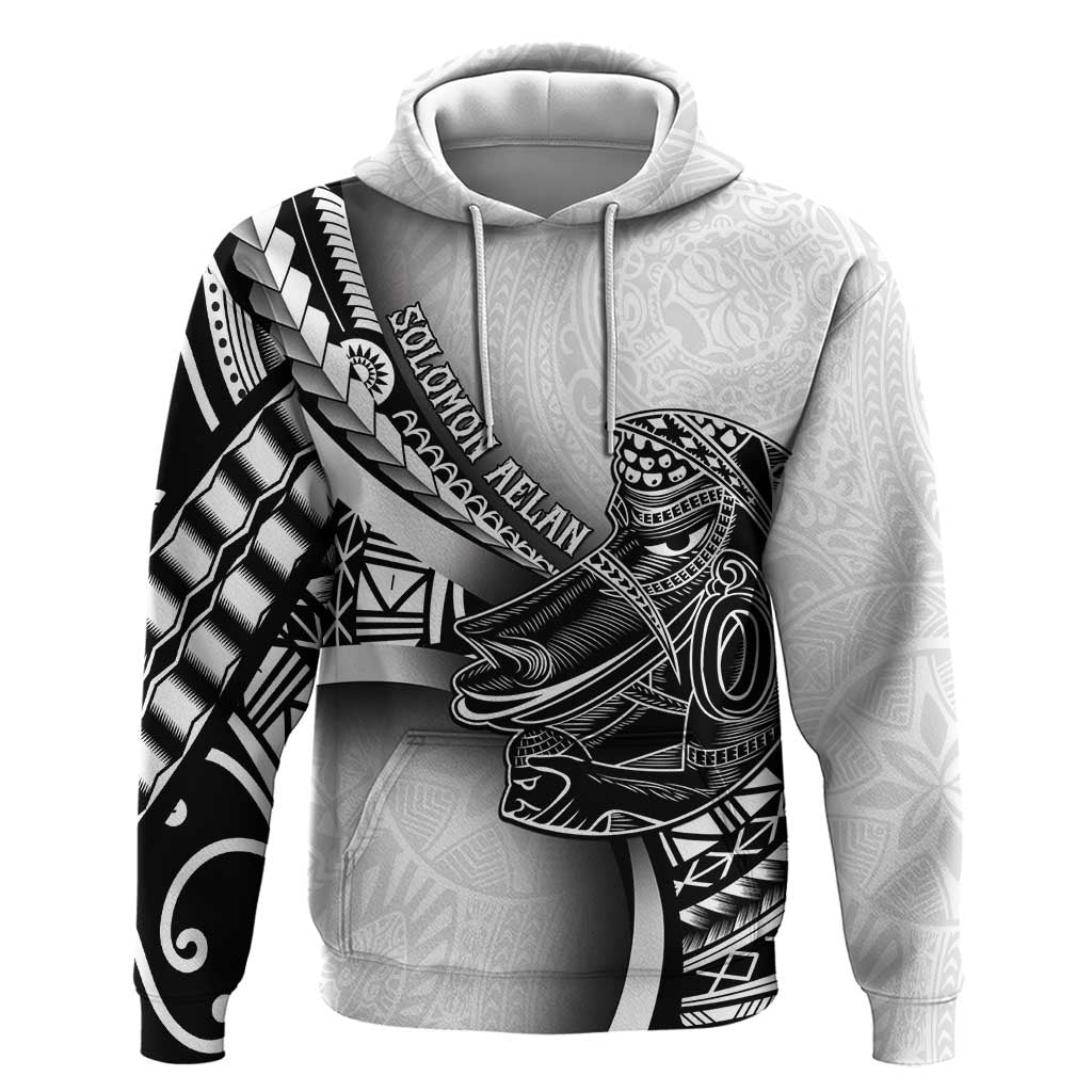 Solomon Islands Nguzunguzu Hoodie Polynesian Tribal Pattern