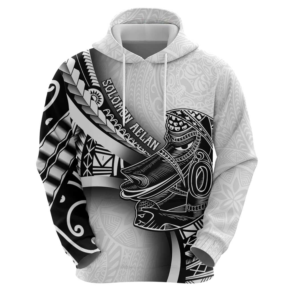 Solomon Islands Nguzunguzu Hoodie Polynesian Tribal Pattern