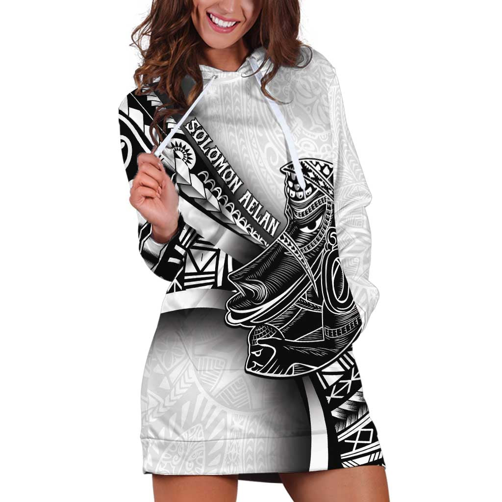 Solomon Islands Nguzunguzu Hoodie Dress Polynesian Tribal Pattern