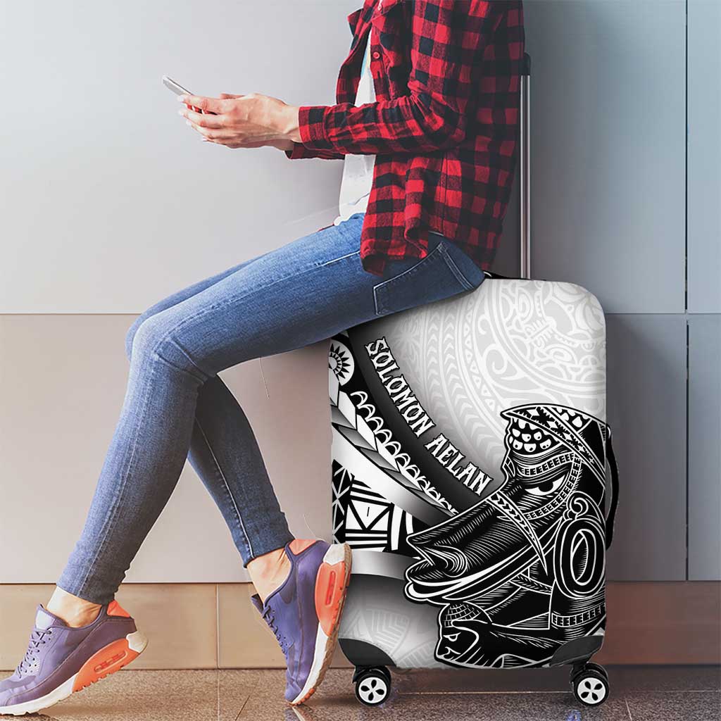 Solomon Islands Nguzunguzu Luggage Cover Polynesian Tribal Pattern