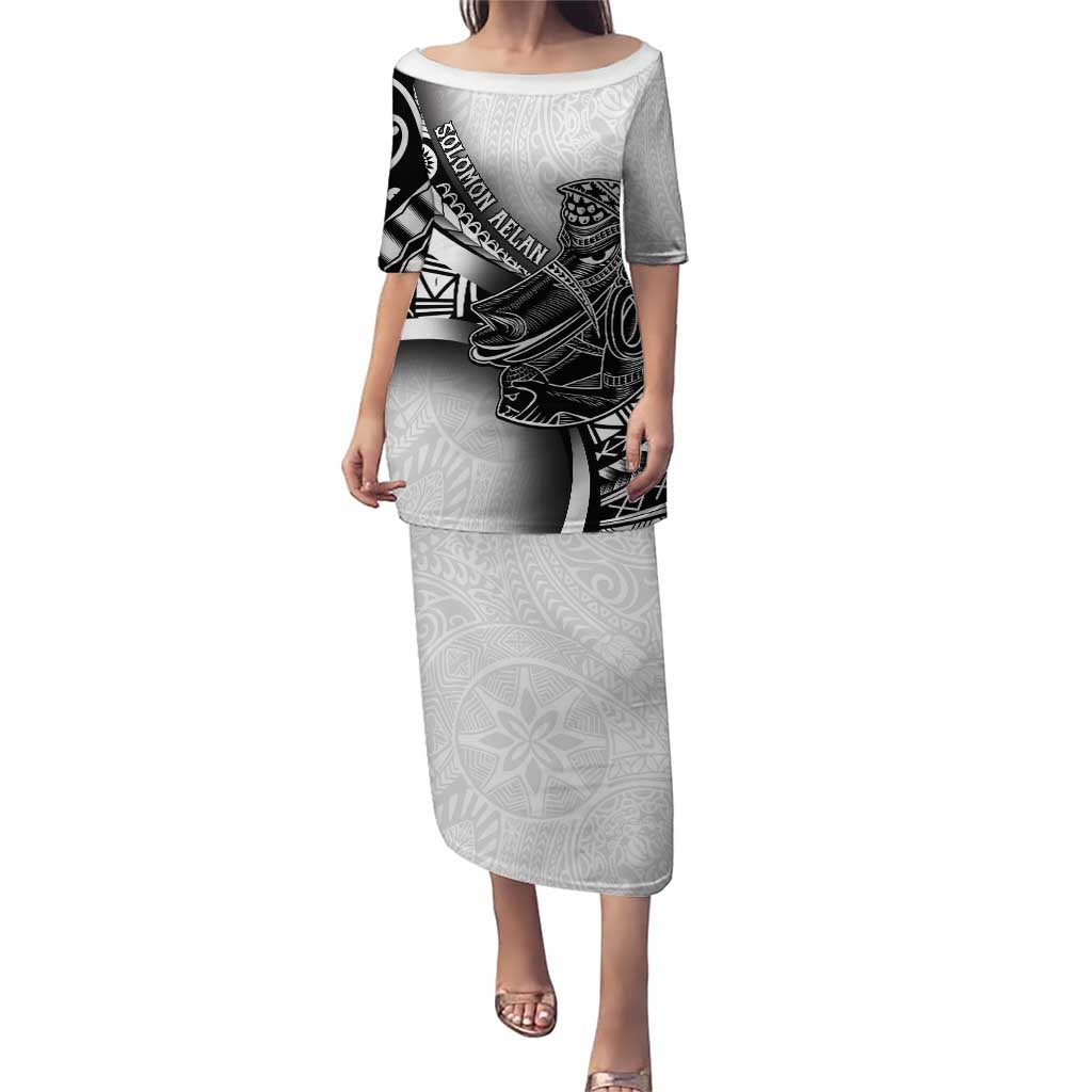 Solomon Islands Nguzunguzu Puletasi Polynesian Tribal Pattern