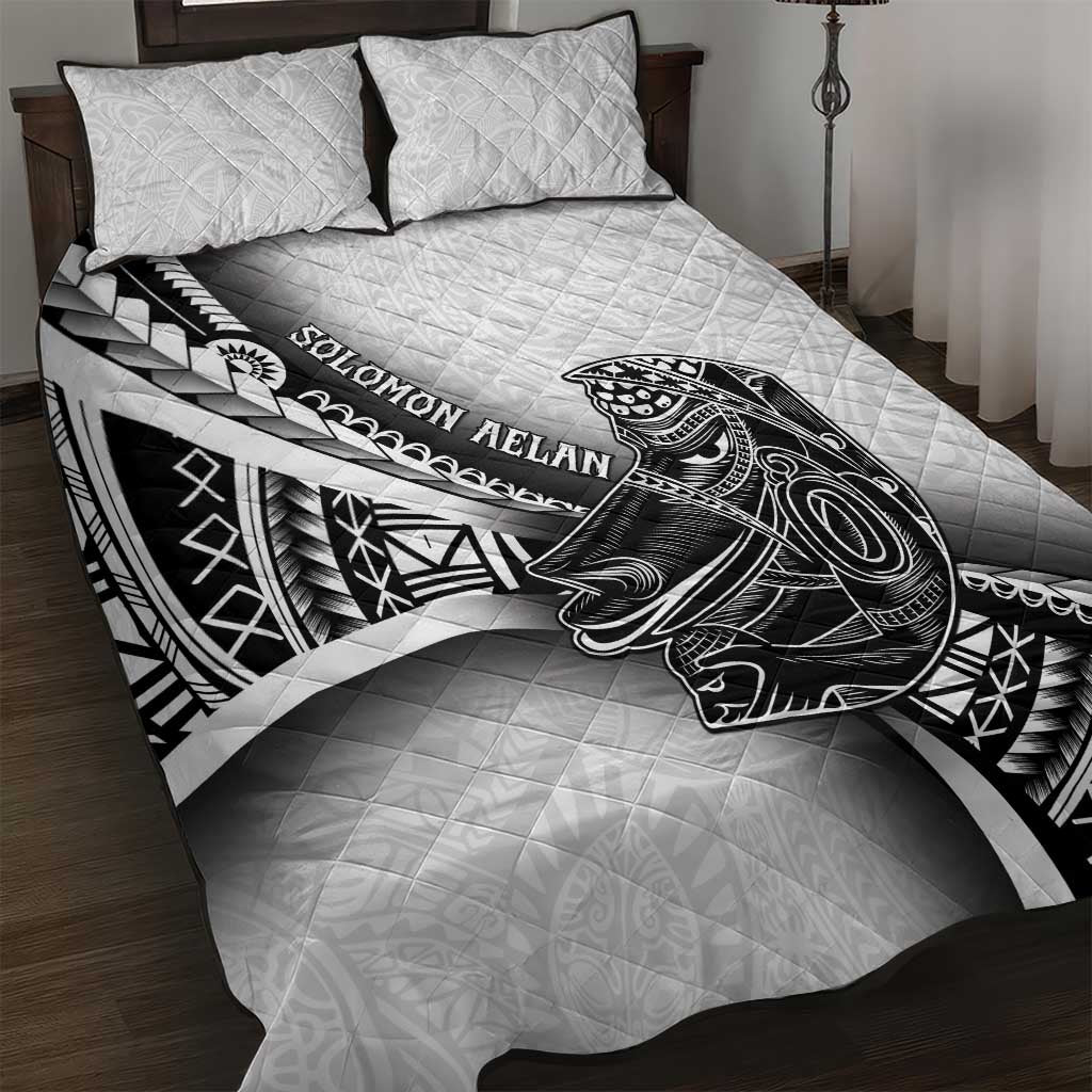 Solomon Islands Nguzunguzu Quilt Bed Set Polynesian Tribal Pattern