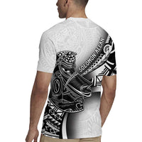 Solomon Islands Nguzunguzu Rugby Jersey Polynesian Tribal Pattern