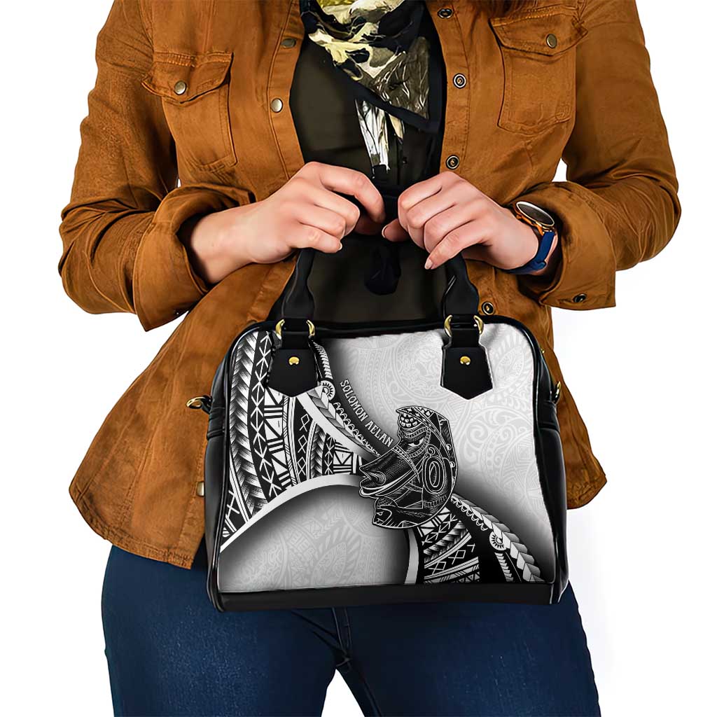 Solomon Islands Nguzunguzu Shoulder Handbag Polynesian Tribal Pattern