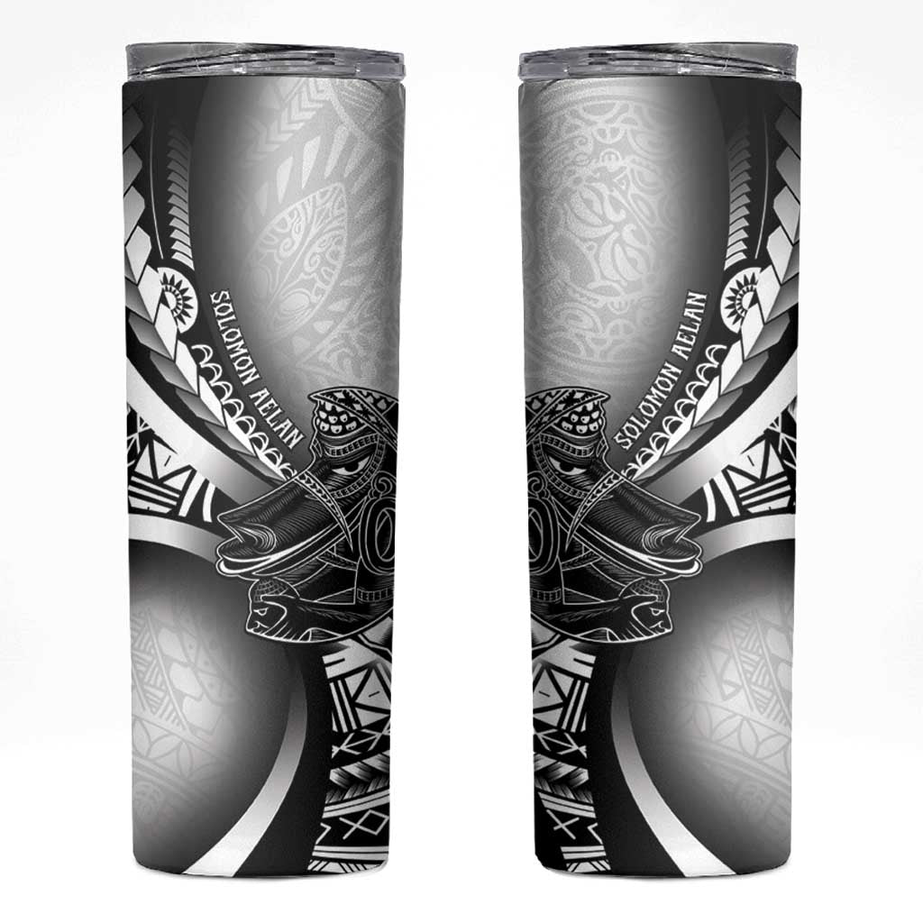 Solomon Islands Nguzunguzu Skinny Tumbler Polynesian Tribal Pattern